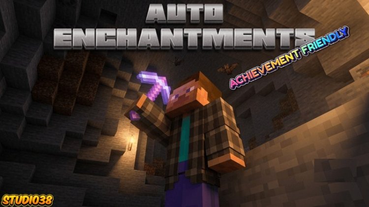 Auto Enchantments 38: Best MCPE Addon for Random Tool Enchants
