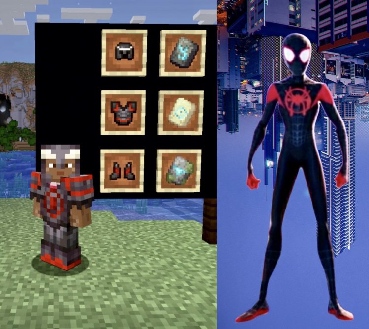 Miles Morales Animated Menu Texture Pack for Minecraft Bedrock