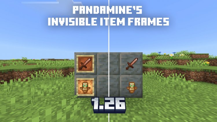 Invisible Item Frames Texture Pack for Minecraft Bedrock