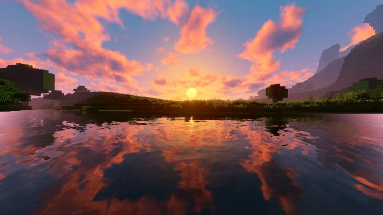 Best Shaders for Minecraft PE: Animated Menu Crystal Lake