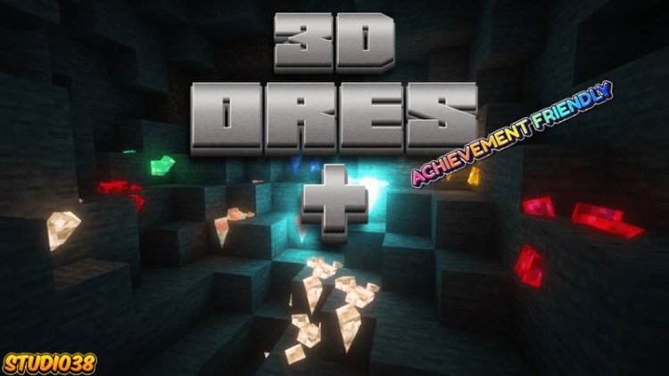 3D Ores Minecraft: Better Ore Models for Bedrock