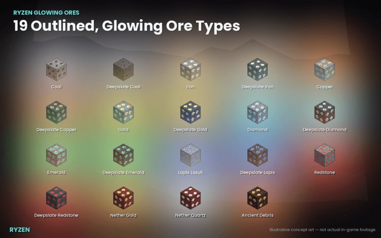 Best Minecraft Addons 2026: Ryzen Glowing Ores Review